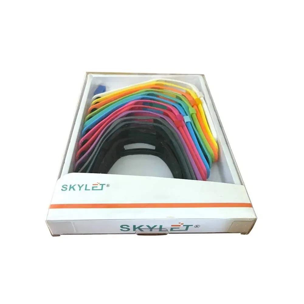 Skylet Pack of 13 Fitbit Replacement Wrist Bands Rainbow Assorted New
